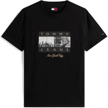 Tommy Jeans Тениска Tommy Jeans Men's TJ Photo Flag Regular Fit T-Shirt - Black
