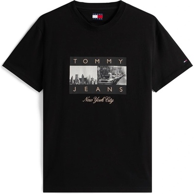 Tommy Jeans Тениска Tommy Jeans Men's TJ Photo Flag Regular Fit T-Shirt - Black