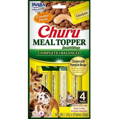 Churu Dog Meal Topper Chicken with Pumpkin Recipe 4 x 14 g