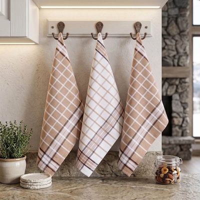 Forbyt BISTRO BEIGE MIX DARK 50 x 70 cm 3 ks