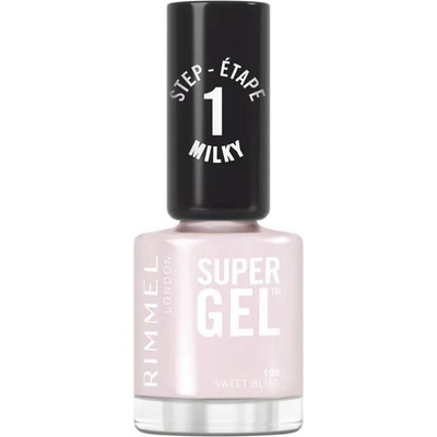 Rimmel Super Gel gelový lak na nehty bez užití UV/LED lampy odstín 108 Sweet Bliss 12 ml