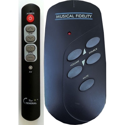 GENERAL Musical Fidelity ELEKTRA E20 - съвместимо дистанционно управление на марката General (ELEKTRA E20)