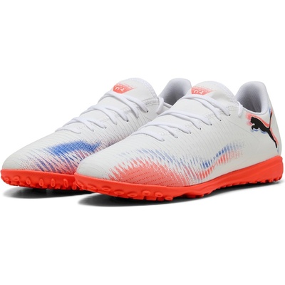 PUMA Футболни стоножки Puma Future 8 Play Astro Turf Football Boots - White/Black/Red