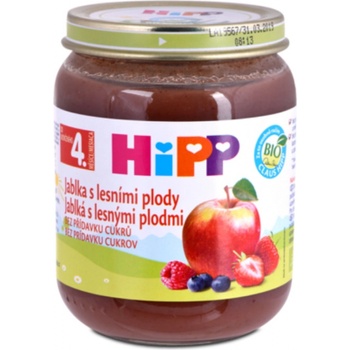 HiPP Príkrm ovocný Bio Jablká s lesnými plodmi 125 g