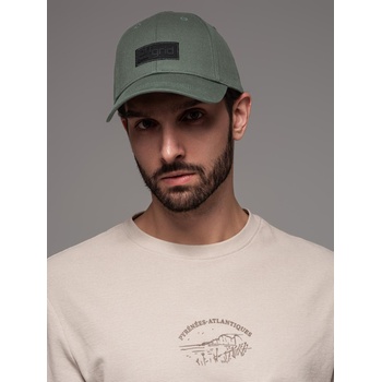 Ombre Clothing Мъжка бейзболна шапка с правоъгълна лепенка зелена Ombre Clothing Ombre Clothing | Zelen | МЪЖЕ | ЕДИН РАЗМЕР