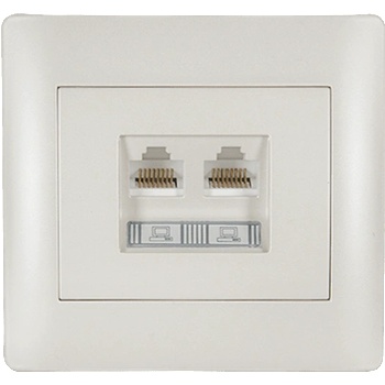 ELMARK Rhyme ДbОЕН КОМПЮТЪРЕН КОНТАКТ БЯЛ МЕТАЛИК (11711)