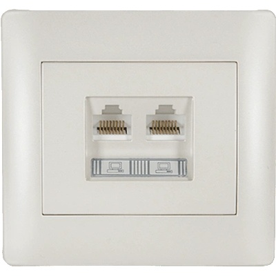 ELMARK Rhyme ДbОЕН КОМПЮТЪРЕН КОНТАКТ БЯЛ МЕТАЛИК (11711)