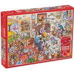 Cobble Hill Пъзел Cobble Hill от 1000 части - DoodleTown: Заедно за Денят на Благодарността (44501)