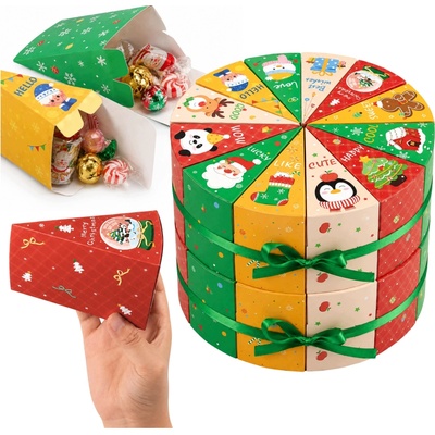 Korbi VIANOČNÝ ADVENTNÝ KALENDÁR DIY PRÁZDNY NA VYPLNENIE TORTA DARČEK 24 DNÍ