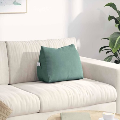 vidaXL Възглавница за гръб Морско зелено 45 x 20 x 35 см (42015029)