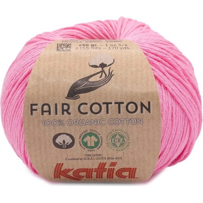 FAIR COTTON Katia Farby FAIR COTTON: 57 ružová