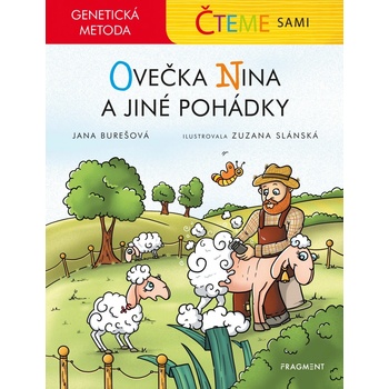 Čteme sami - genetická metoda: Ovečka Nina a jiné pohádky - Jana Burešová, Zuzana Slánská ilustrátor