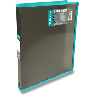 Folder Mate 4 kroužkový pořadač Pop Gear Plus A4 30 mm kouřový