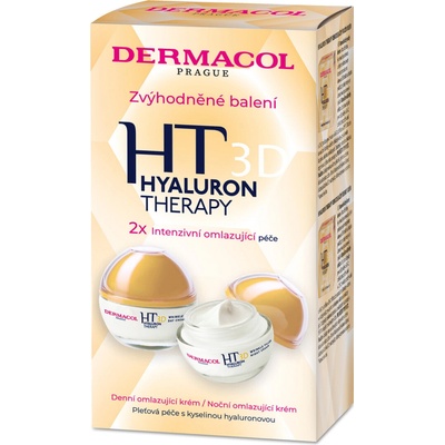 Dermacol Hyaluron Dermacol Hyaluron Therapy 3D remodelačný nočný krém 50 ml + Dermacol Hyaluron Therapy 3D remodelačný denný krém 50 ml