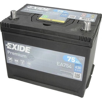 Image 1 of Exide Premium 75Ah 630A right+ Asia (EA754)