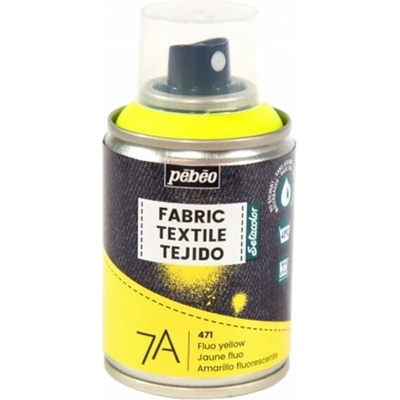 Pebeo 7A farba na extil v spreji 100 ml 471 fluo žltá