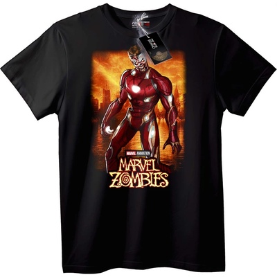 NOONEBRAND Тениска Marvel Зомбита Iron Man - 2XL, Black