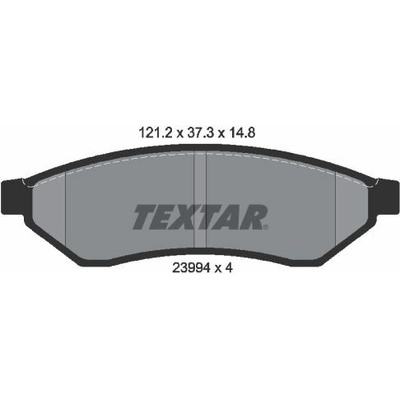 Sada brzdových platničiek kotúčovej brzdy TEXTAR 2399401