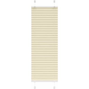 vidaXL Плисирана щора Кремава 40x150 cm Ширина на плата 39, 4 cm (4015284)