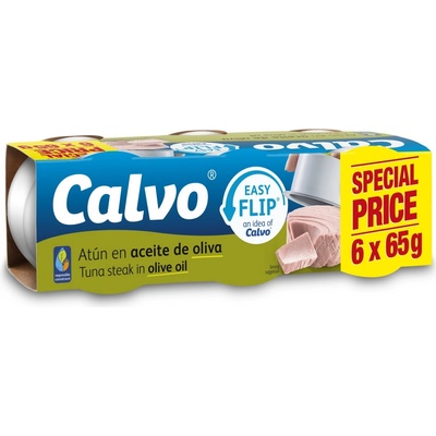 Calvo Tuňák v olivovém oleji 6 x 65 g