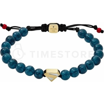 Fossil Pánsky korálkový náramok z kremenca Superman JFC04891998