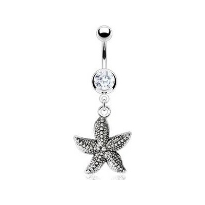 Šperky4U piercing do pupíku mořská hvězdice WP01284