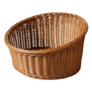 Horecano - Панер водоустойчив PVC кръгъл кафяв ф40х13 (H1) х23 (H2) см (674034B-OT) (014015)