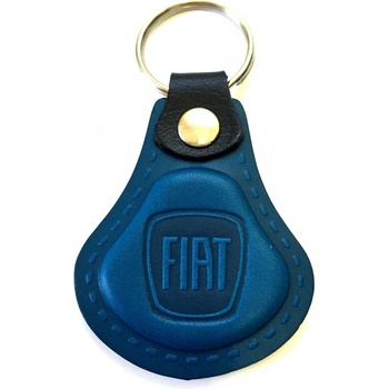 Prívesok na kľúče Auto Two M Kožená Fiat modrá