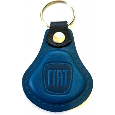 Prívesok na kľúče Auto Two M Kožená Fiat modrá