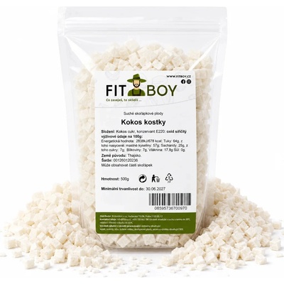 FITBOY Kokos kocky 500 g