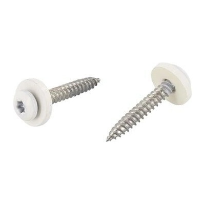 Hlavový lakovaný vrut na parapet 3,9x25 Torx 15 nerez A2 / RAL9016 (200 ks)