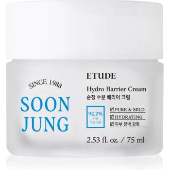 Etude House SoonJung Hydro Barrier Cream интензивен успокояващ и защитен крем за чувствителна и раздразнена кожа 75ml