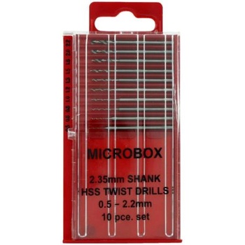 Shesto Свредла Modelcraft HSS 0.5-2.2mm с опашка 2.35mm (комплект 10бр)