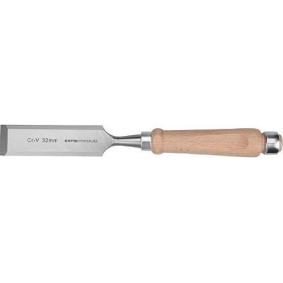 Dláto s kvalitní bukovou rukojetí Extol Premium 8812332, 32mm, délka 290mm, CrV