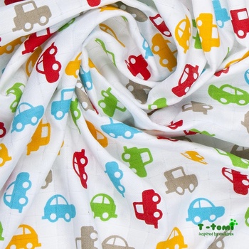 T-Tomi Bambusová osuška 1 kus autá