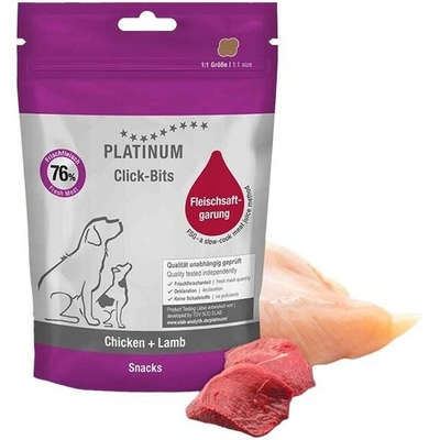 Platinum Natural Click Bits Chicken & Lamb 150 g