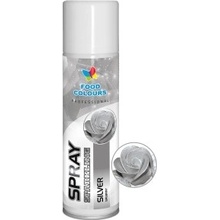 Food Colours Farba v spreji Silver Strieborný 250 ml