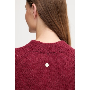 JOOP! Пуловер с вълна Joop! в бордо с ниско поло 30048450 (30048450)