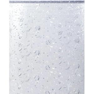vidaXL Фолио за прозорци матирано модел на цвете 90x500 см PVC (155849)