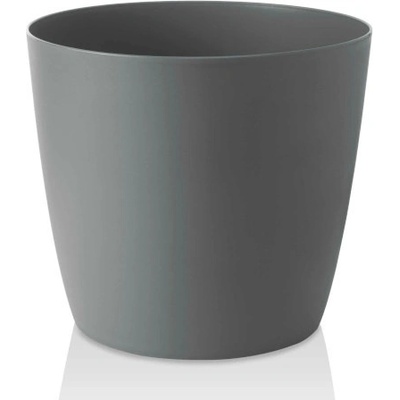 PLASTKON květináč Ella Twist ”n” Roll 35 cm - matná kamenná šedý