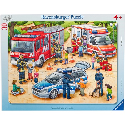 Ravensburger Пъзел Ravensburger от 30 части - Вълнуващи професии (6144)