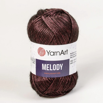 Pletací / háčkovací příze YarnArt MELODY 888 vínová, efektní, 100g/230m