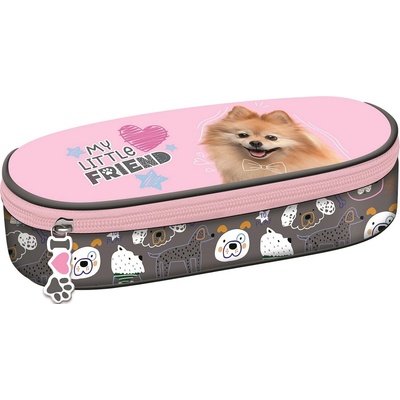 St. Majewski Овален несесер St. Majewski My Little Friend - Sweet Pomeranian, 1 цип