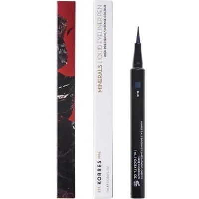 KORRES Водоустойчива течна очна линия синя , Korres Minerals Liquid Eyeliner Pen Blue 03