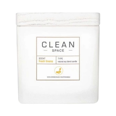 Clean Спално бельо Clean Space Fresh ароматизирана свещ 227 гр