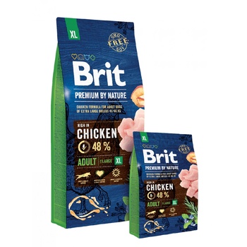 Brit premium adult xl by nature- Суха храна за кучета с 48% прясно пилешко месо- 15 кг