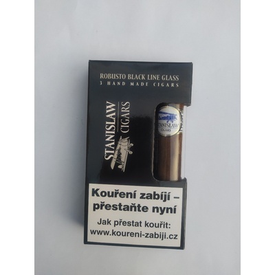 Stanislav Glass Robusto Black Line / 3 ks