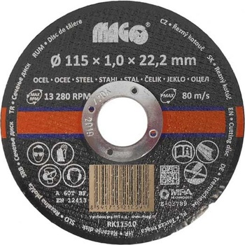 Magg Řezný kotouč 115 x 1,0 x 22,2 mm RK11510