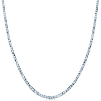 SAVICKI Тенис колие Share Your Love 3.0 mm: бяло злато, диаманти