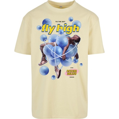 Mister Tee Тениска Psychadelic Oversize Tee softyellow XXLUB-MT2424-03660 - Тъмносив, размер M